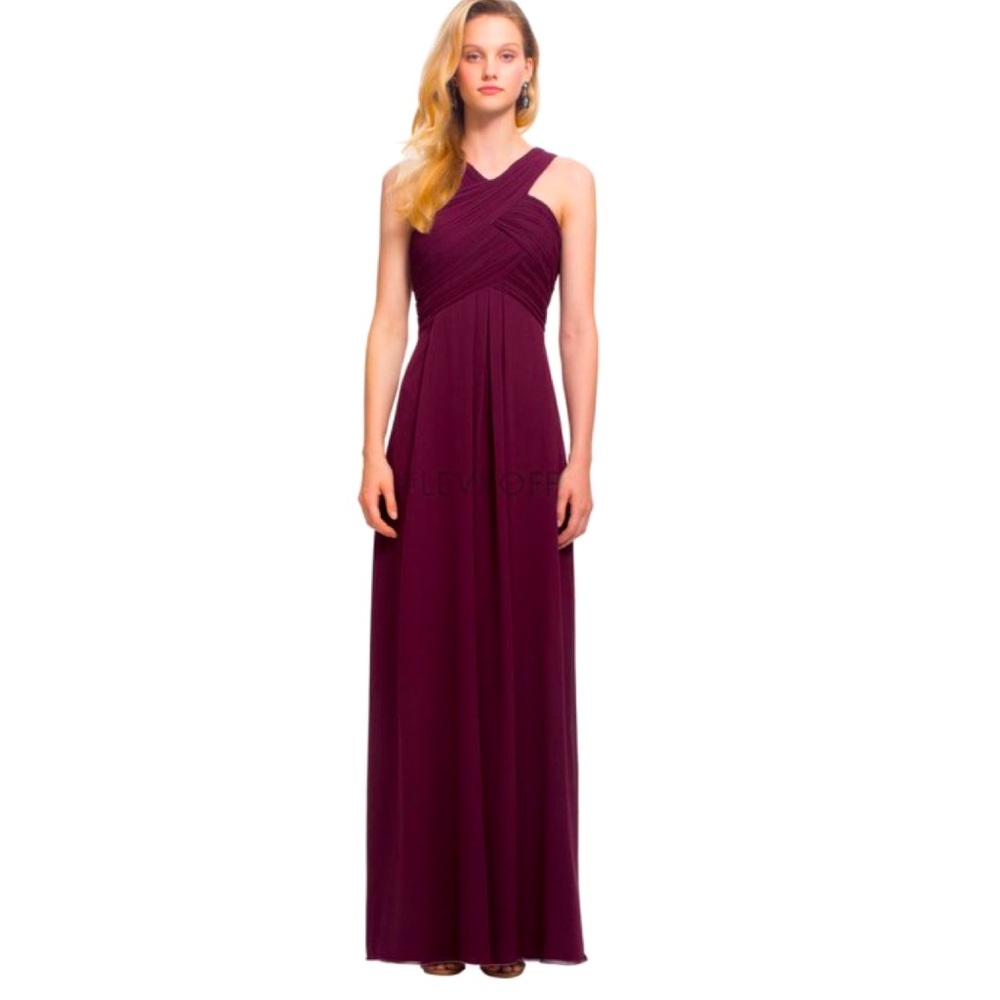 #Levkoff by Bill Levkoff 7016 Pleated Bridesmaid Gown